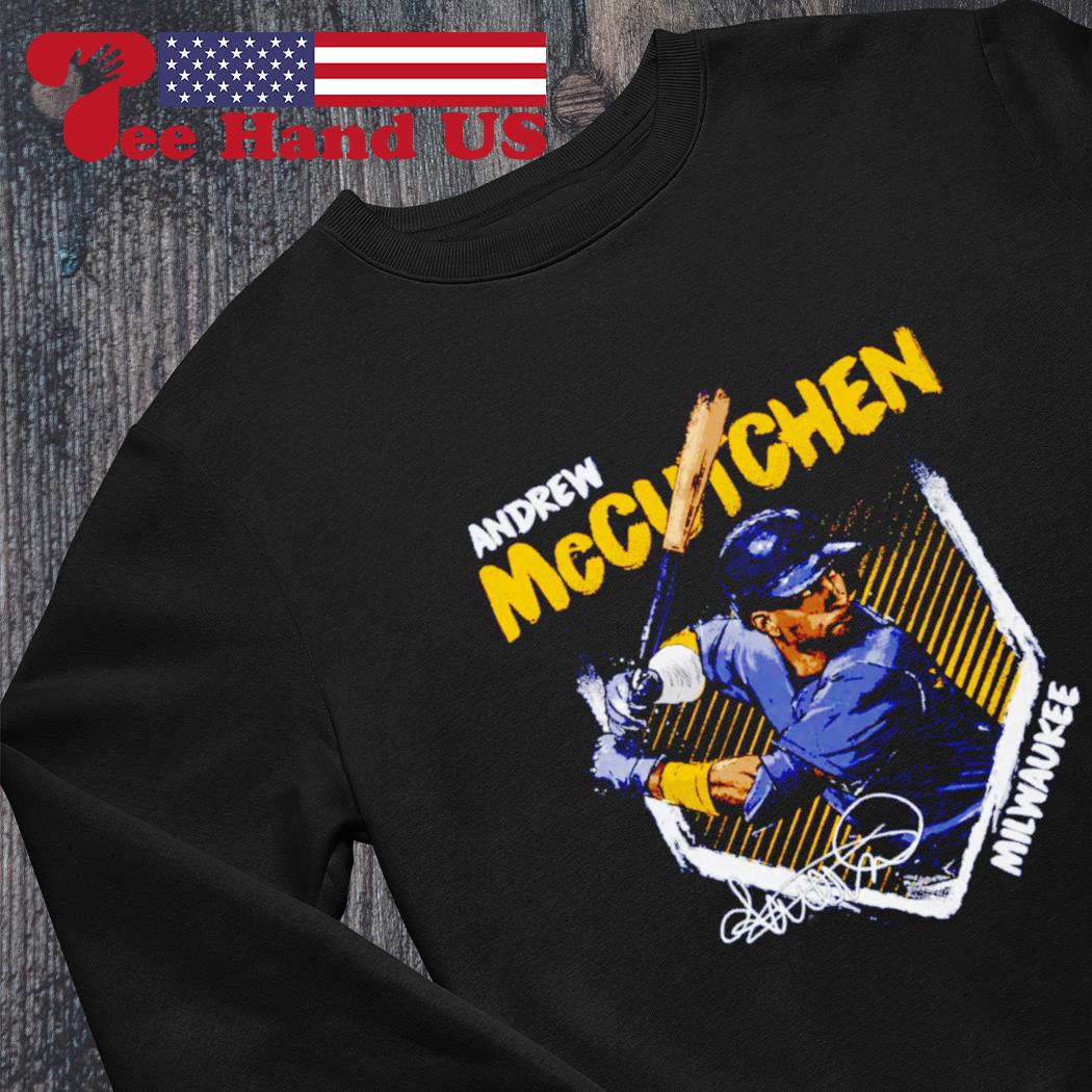 Andrew Mccutchen Milwaukee Brewers signature shirt, hoodie