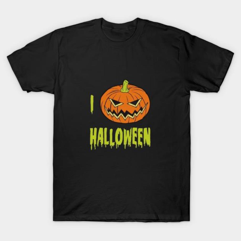 Halloween Pumpkin I love Halloween t-shirt