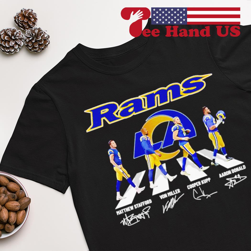 Los Angeles Rams Matthew Stafford Von Miller Cooper Kupp Aaron Donald Abbey  Road signatures shirt, hoodie, sweater, long sleeve and tank top