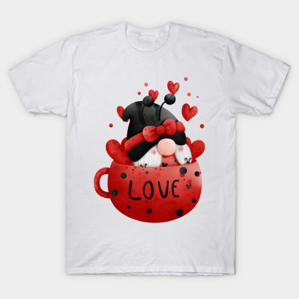 Love gnome ladybug Valentine’s Day shirt