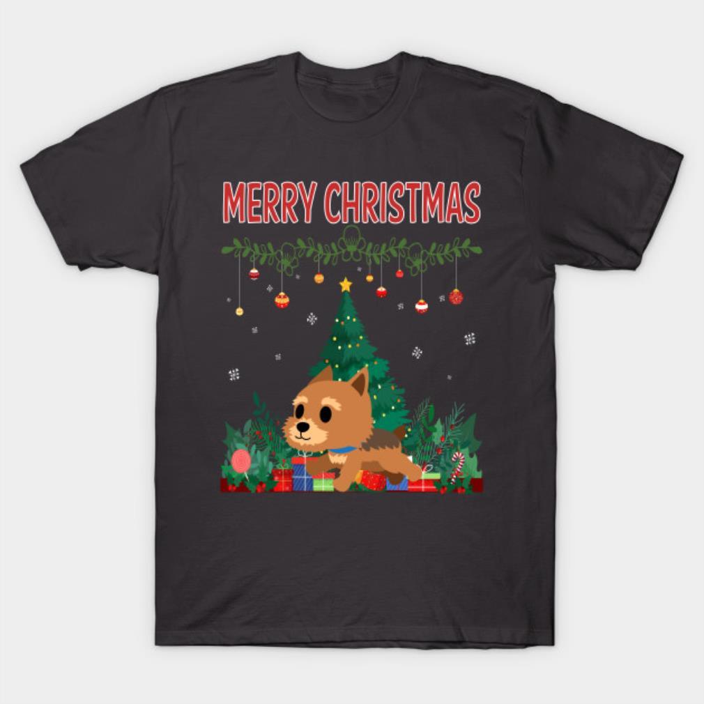 Merry Christmas Norwich Terrier 01 T-Shirt