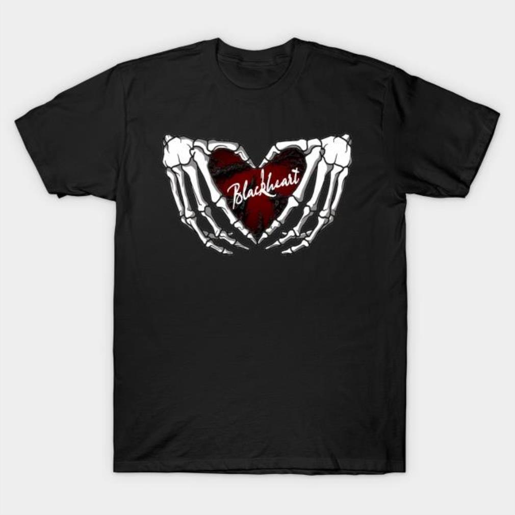 Skeleton Blackheart Halloween t-shirt