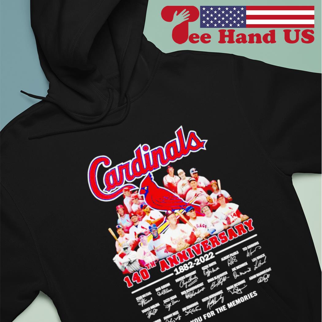 Funny St. Louis Cardinals 140th anniversary 1882 2022 thank you