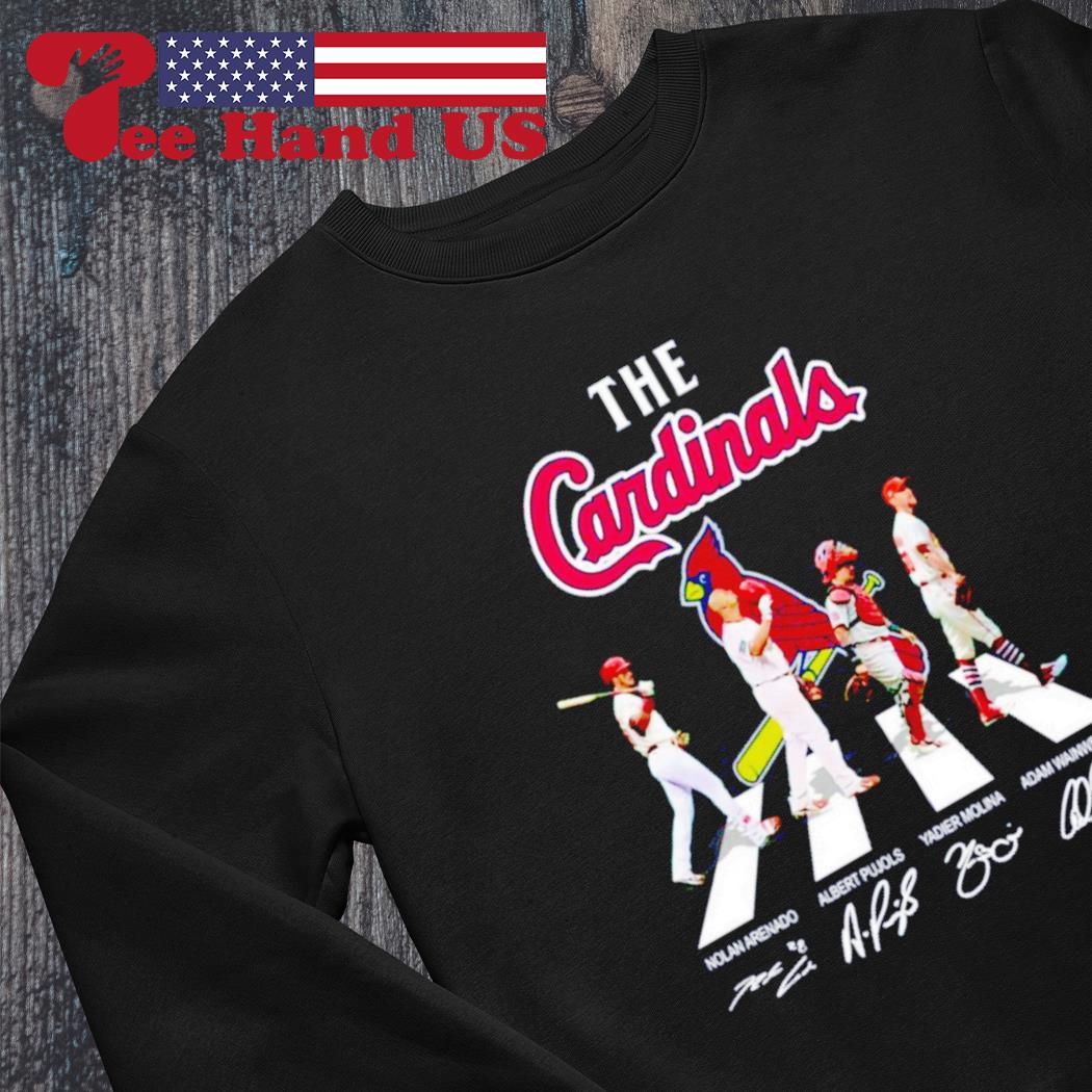 The Cardinals Arenado Wainwright Molina And Pujols Abbey Road Signatures T- Shirt, hoodie, sweater, long sleeve and tank top