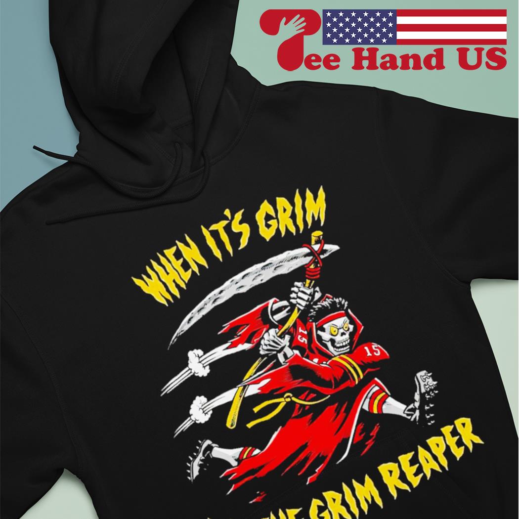 Patrick Mahomes: Be The Grim Reaper, Hoodie / Small - Pro Football - Sports Fan Gear | BreakingT