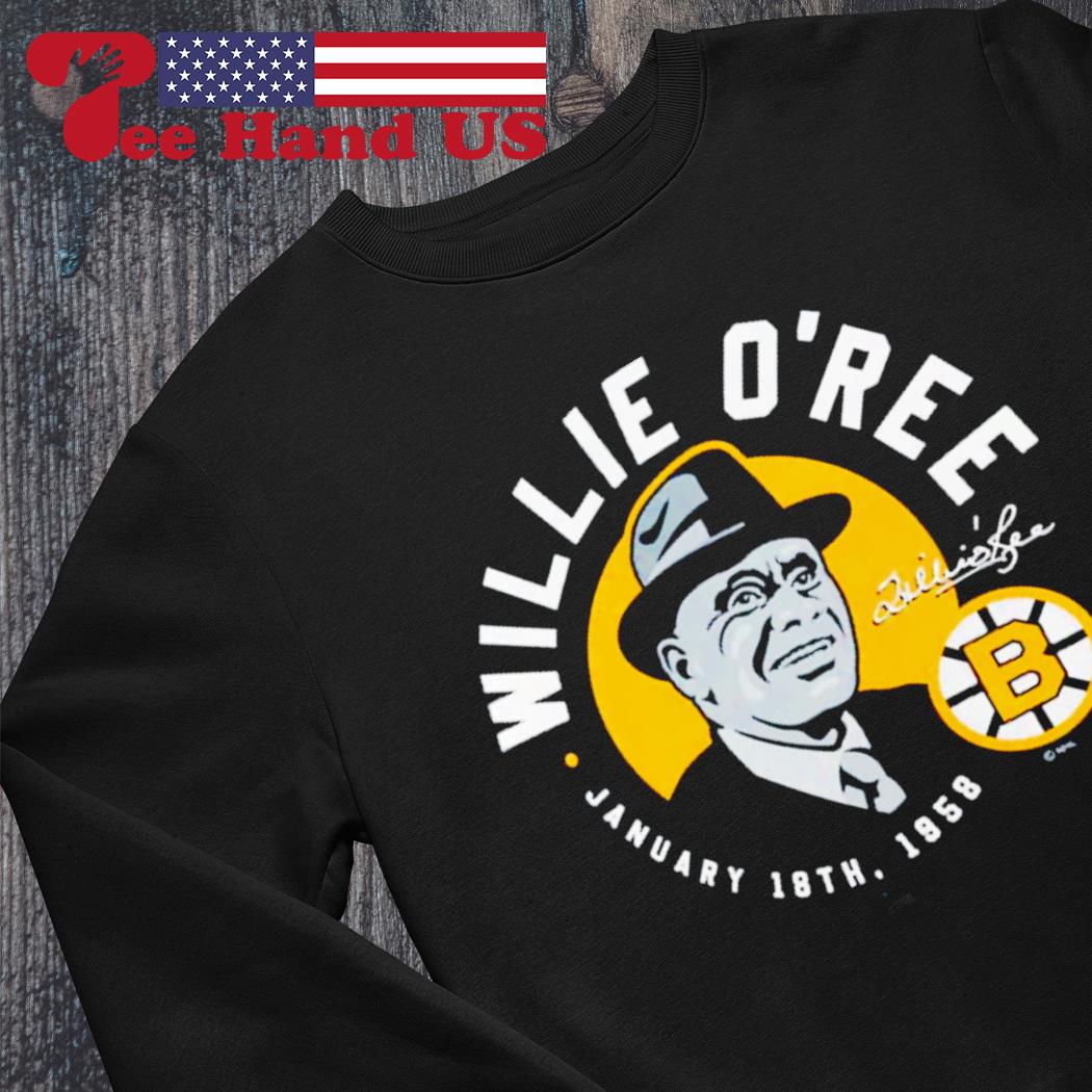 Willie O'ree Shirt  Boston Bruins Willie O'ree T-Shirts - Bruins