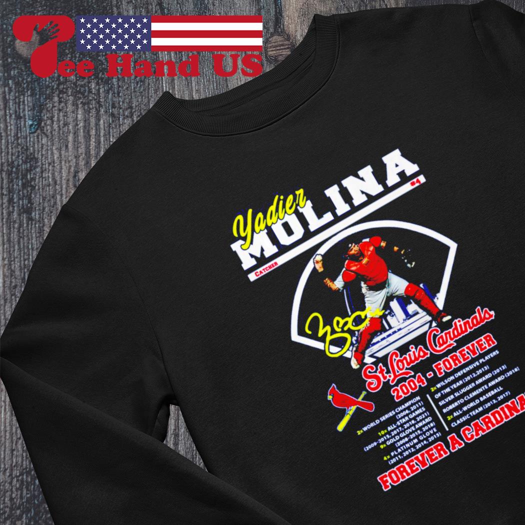 Yadier Molina St. Louis Cardinals The Last Dance 2004-forever signature  t-shirt, hoodie, sweater and long sleeve