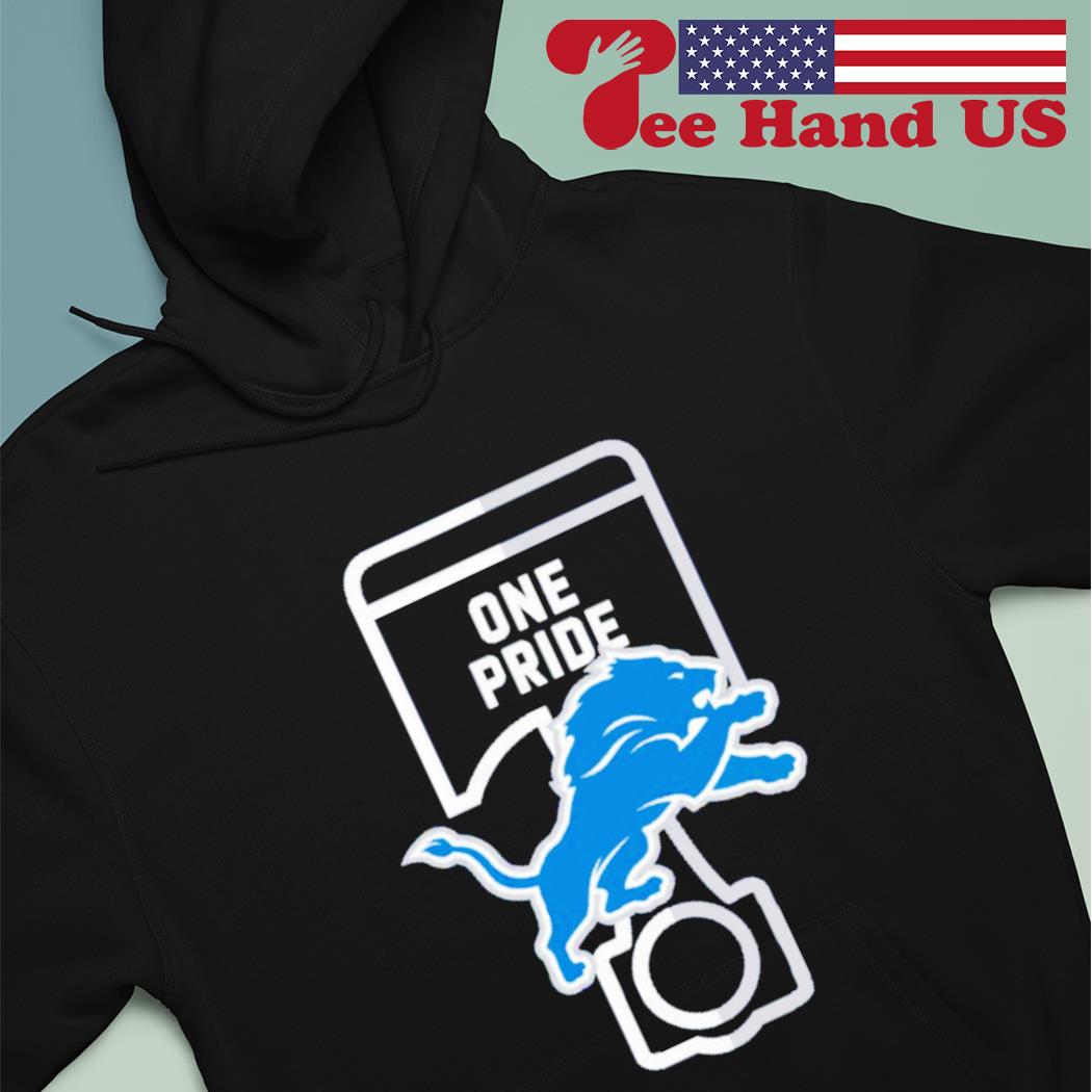 Detroit Lions One Pride logo 2022 shirt, hoodie, sweater, long