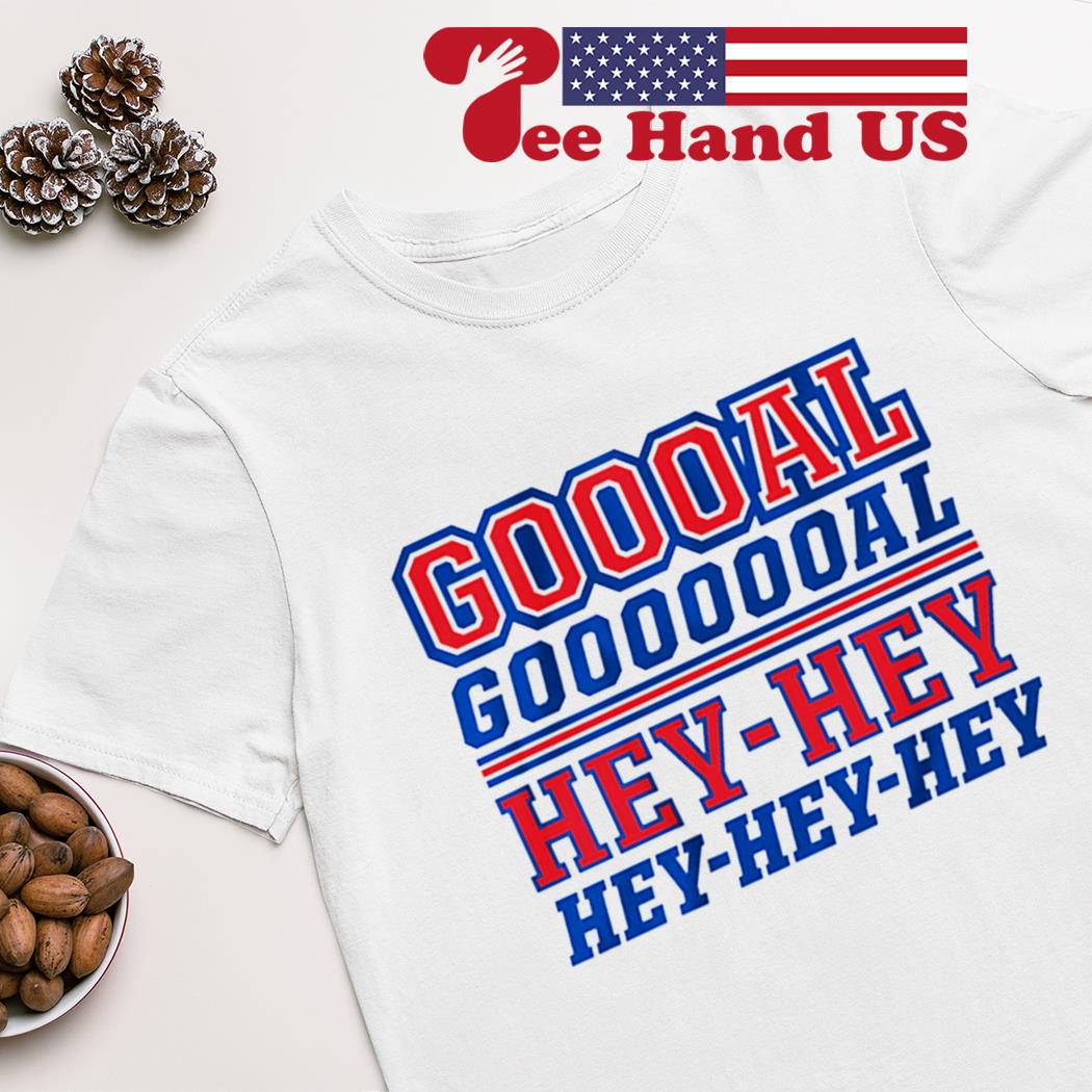 New York: Goal! Hey Hey Hey Hey Hey Hey Hey Adult T-Shirt