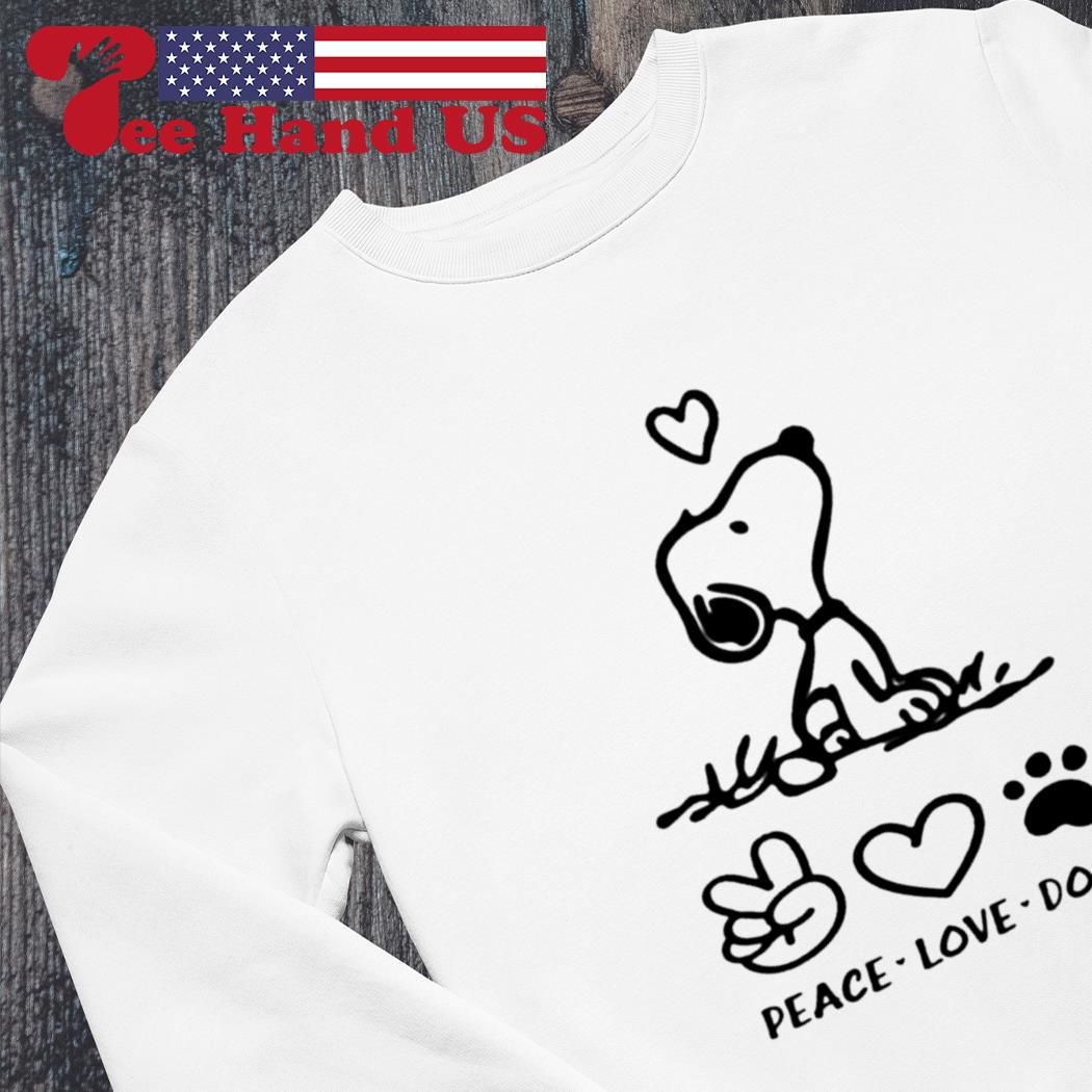 Snoopy dog peace love Cowboys glitter shirt, hoodie, sweater and v