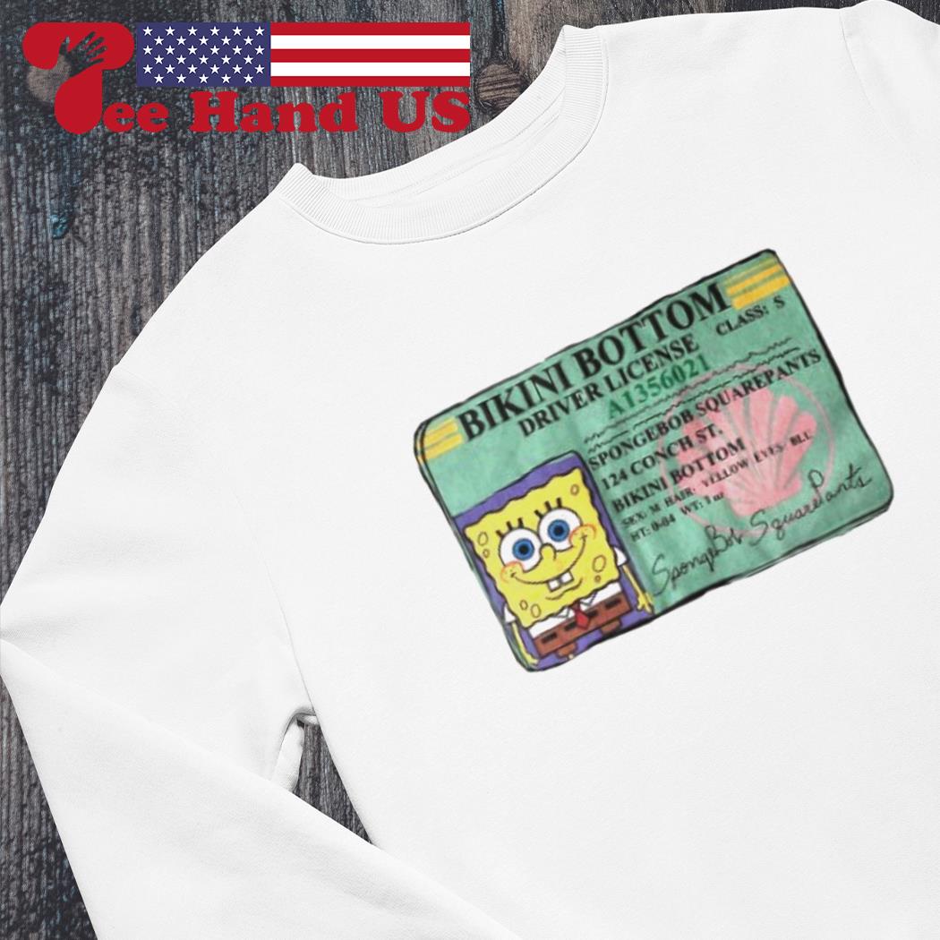 bikini bottom driver's license hoodie
