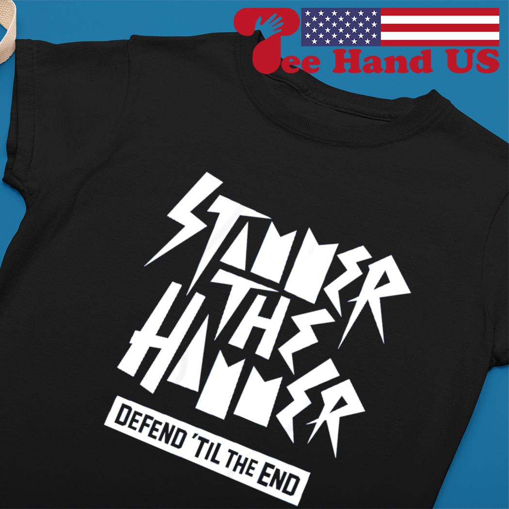 Steven Stamkos Stammer The Hammer Text Defend 'Til The End Shirt