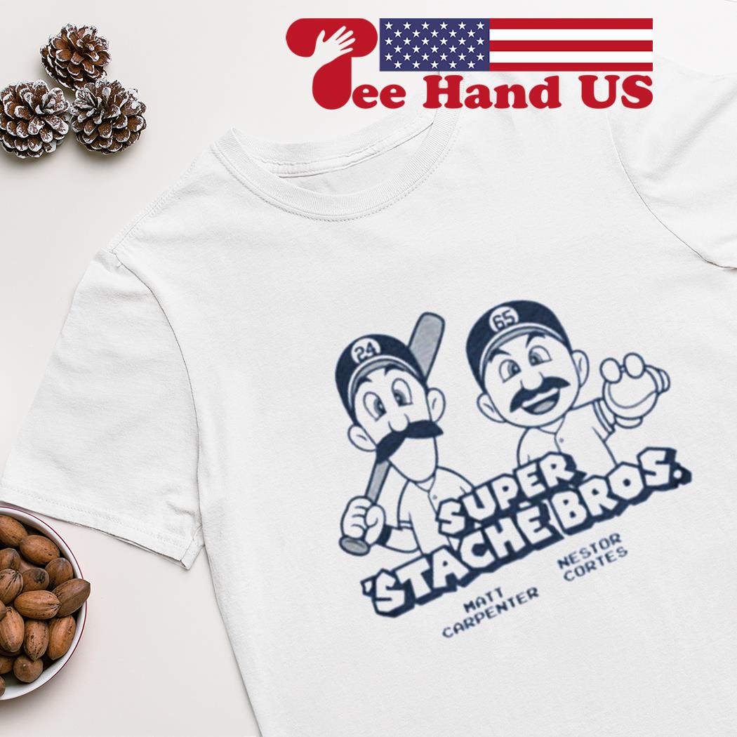Nestor Cortes and Matt Carpenter - Super 'Stache Bros T-Shirt