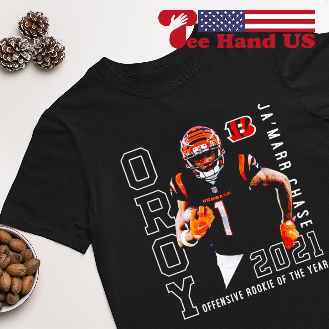 Premium ja'Marr Chase Cincinnati Bengals 2021 NFL Offensive Rookie of the  Year T-Shirt, hoodie, sweater, long sleeve and tank top