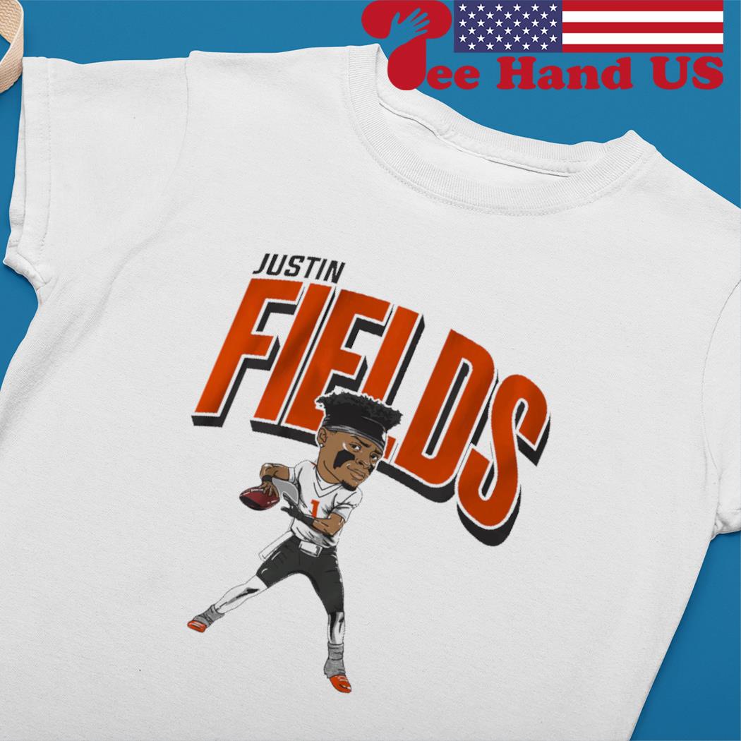 Justin Fields Caricature shirt now available - Windy City Gridiron