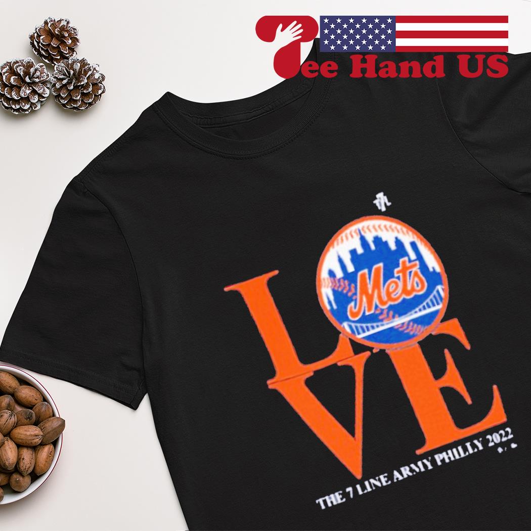 Love New York Mets the 7 line army philly 2022 shirt, hoodie