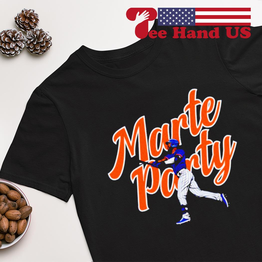 Starling Marte New York Mets Women's Black Roster Name & Number T-Shirt 