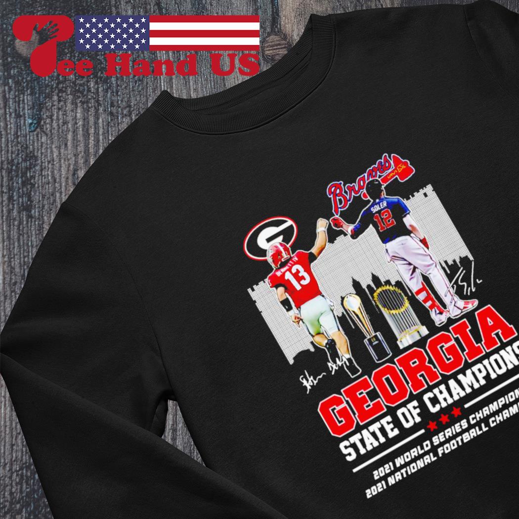Georgia Bulldogs and Atlanta Braves 2021 2022 National Champion T-shirt,  hoodie, sweater, long sleeve and tank top