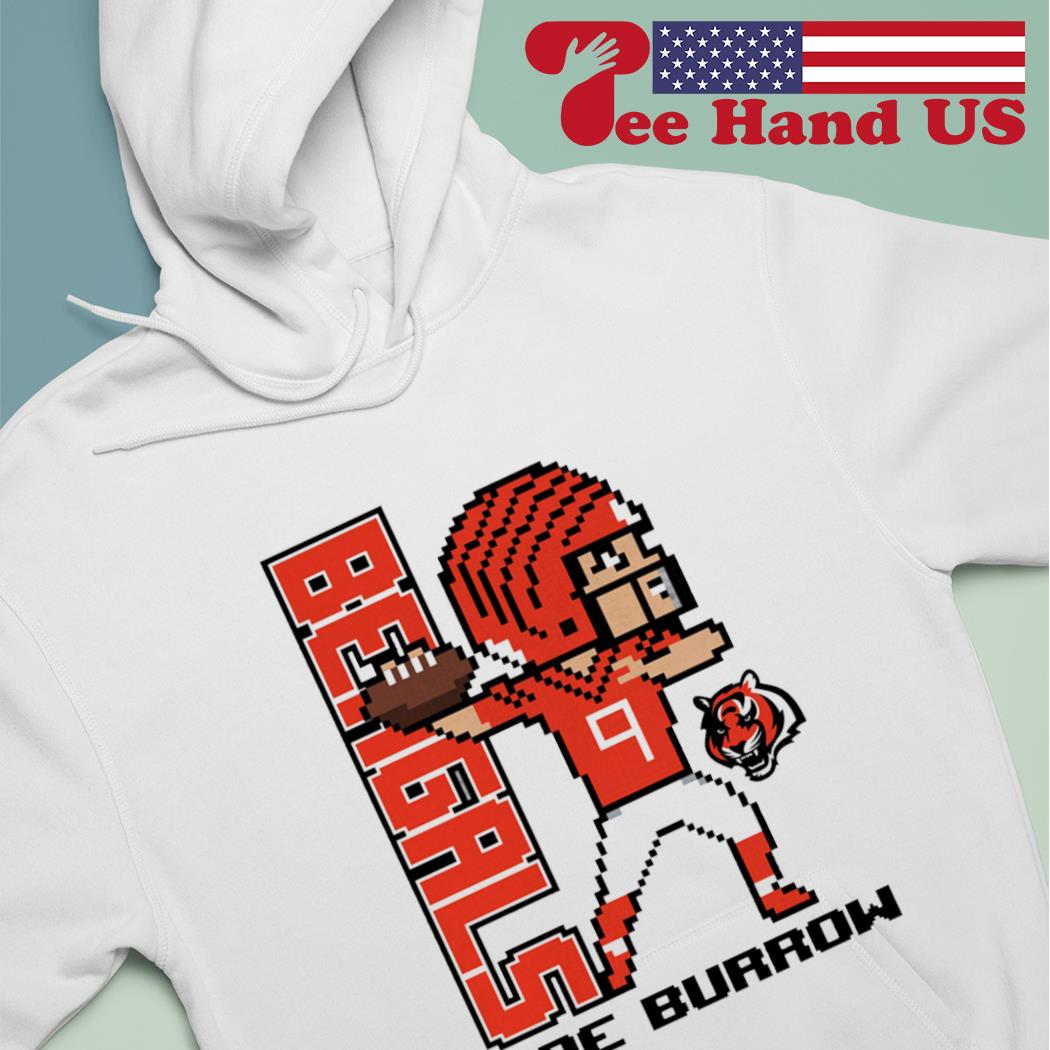 Joe Burrow Cincinnati Bengals Youth Pixel Player 2.0 shirt, hoodie,  sweater, long sleeve and tank top