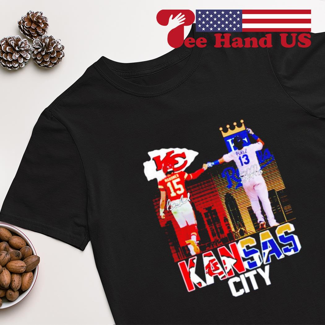 Kansas City Chiefs Mahomes and Kansas City Royals Perez signatures Kansas  city shirt, hoodie, sweater, long sleeve and tank top