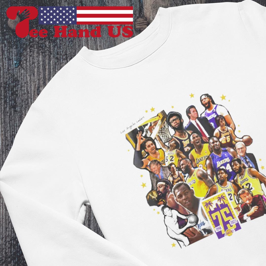 Los Angeles Lakers 75Th anniversary 1948-2023 shirt, hoodie, sweater, long  sleeve and tank top