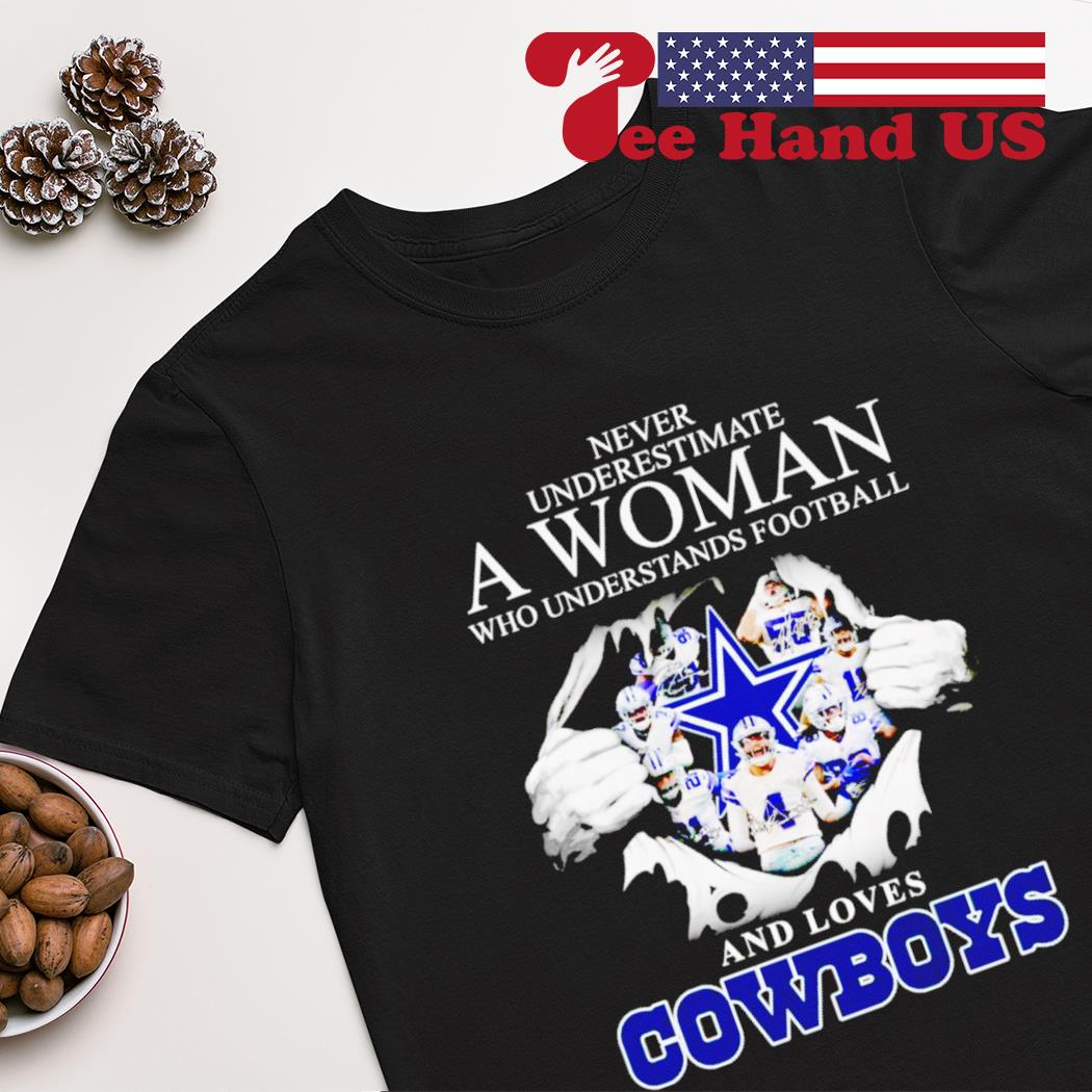 Woman Who Understands Football Signatures Dallas Cowboys Shirt