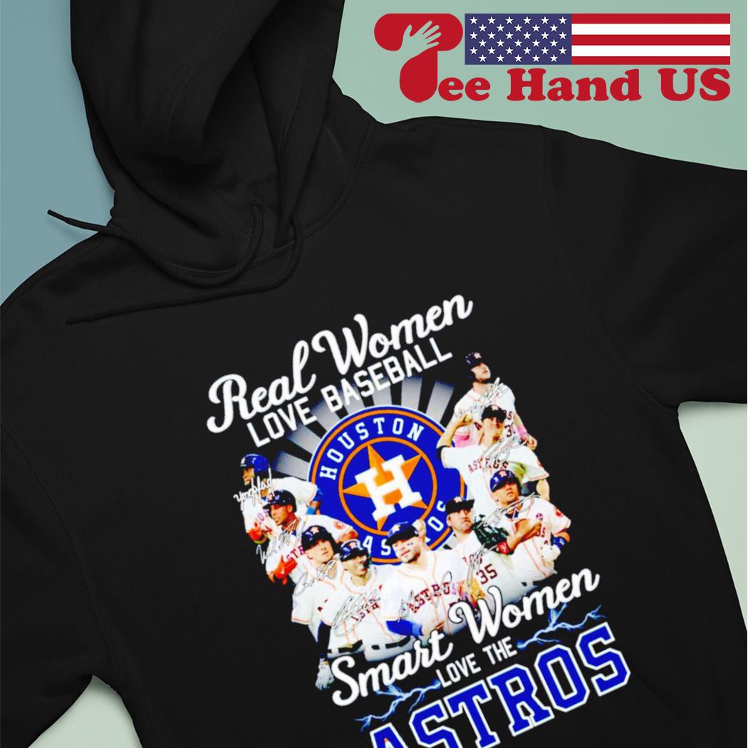 Real women love baseball smart women love the Houston Astros heart logo  2023 shirt, hoodie, sweater, long sleeve and tank top
