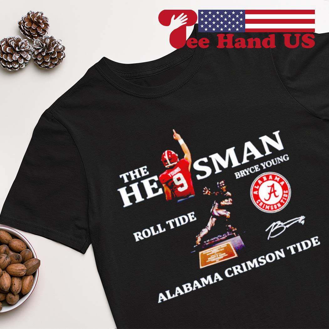 Alabama Crimson Tide the he sman roll tide Bryce Young signature shirt