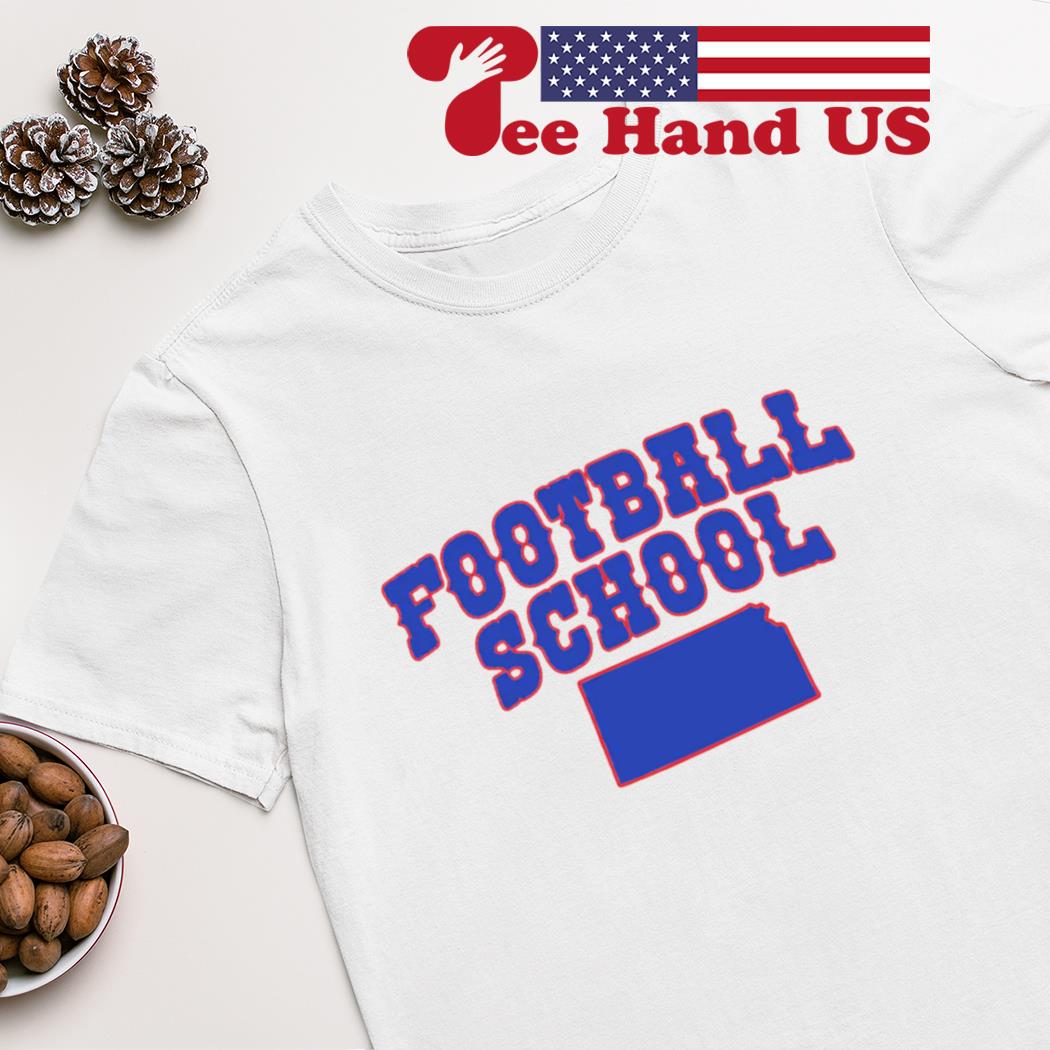 Football school Kansas Jayhawks football shirt
