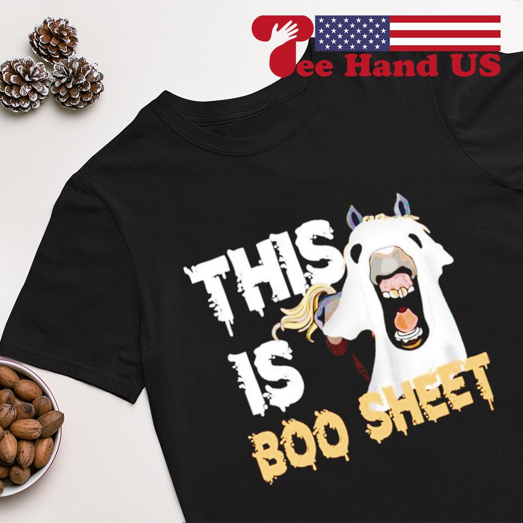 Horse ghost this is boo sheet shirt