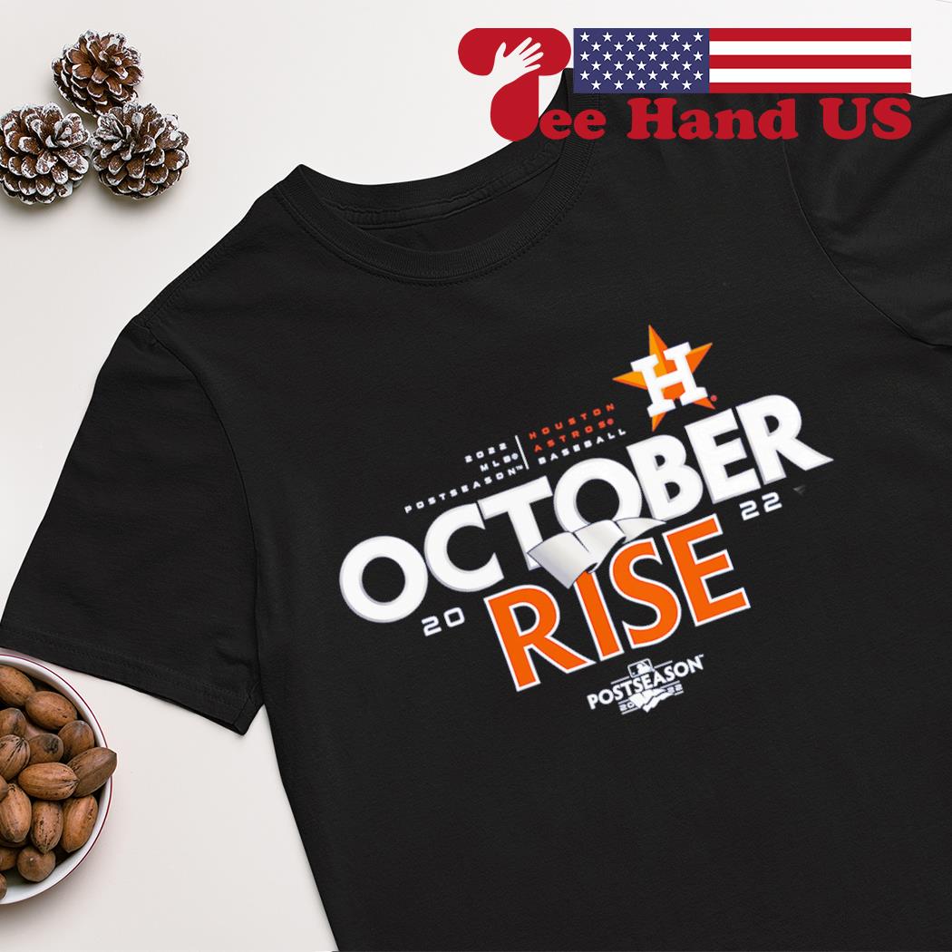 Mlbshop Store Houston Astros Navy 2022 Postseason Locker Room T-Shirt Astros  October Rise Shirt - Teechipus