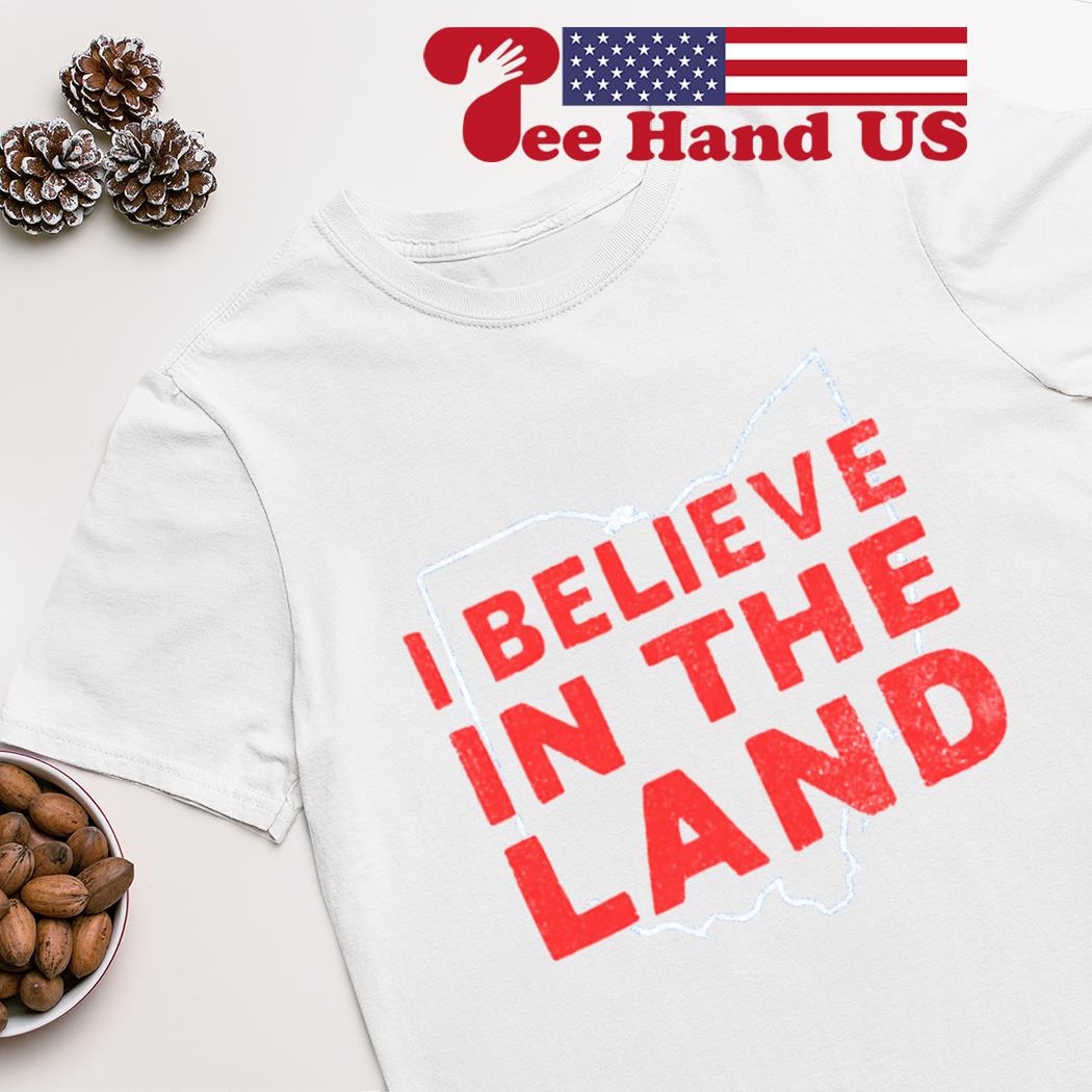 I believe in the land baseball shirt