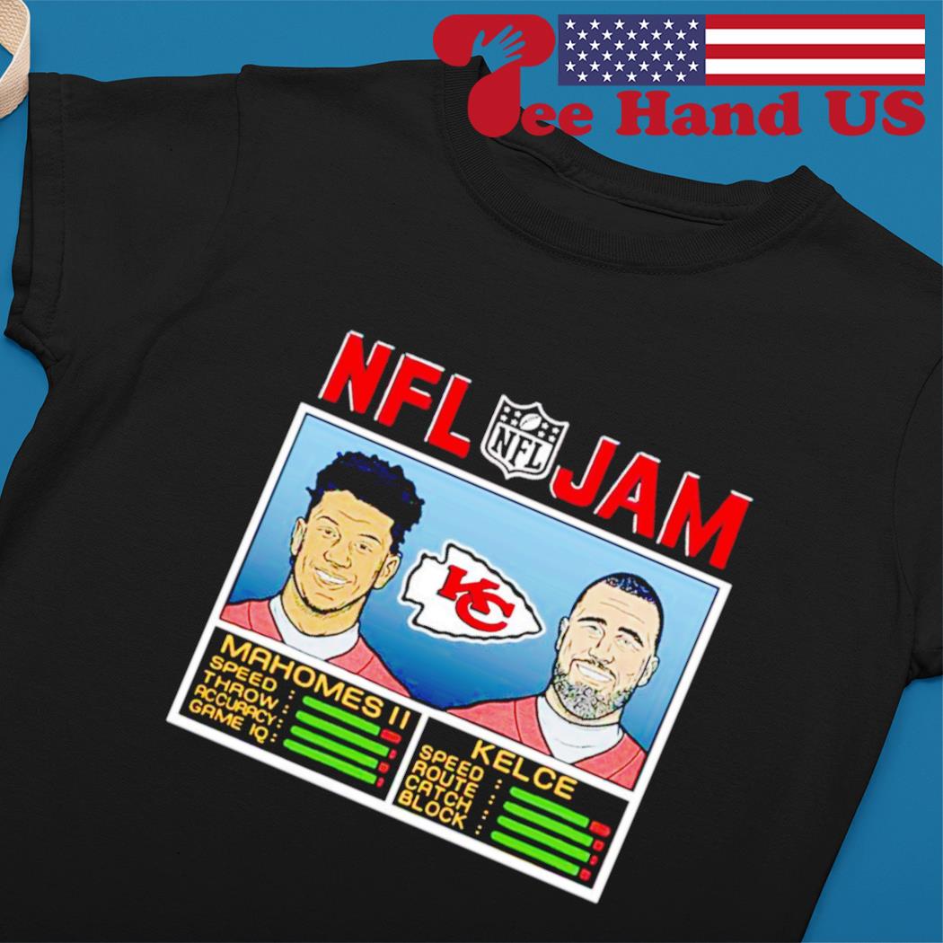 NFL JAM Kansas City Chiefs Patrick Mahomes and Travis Kelce Vintage T-shirt  S