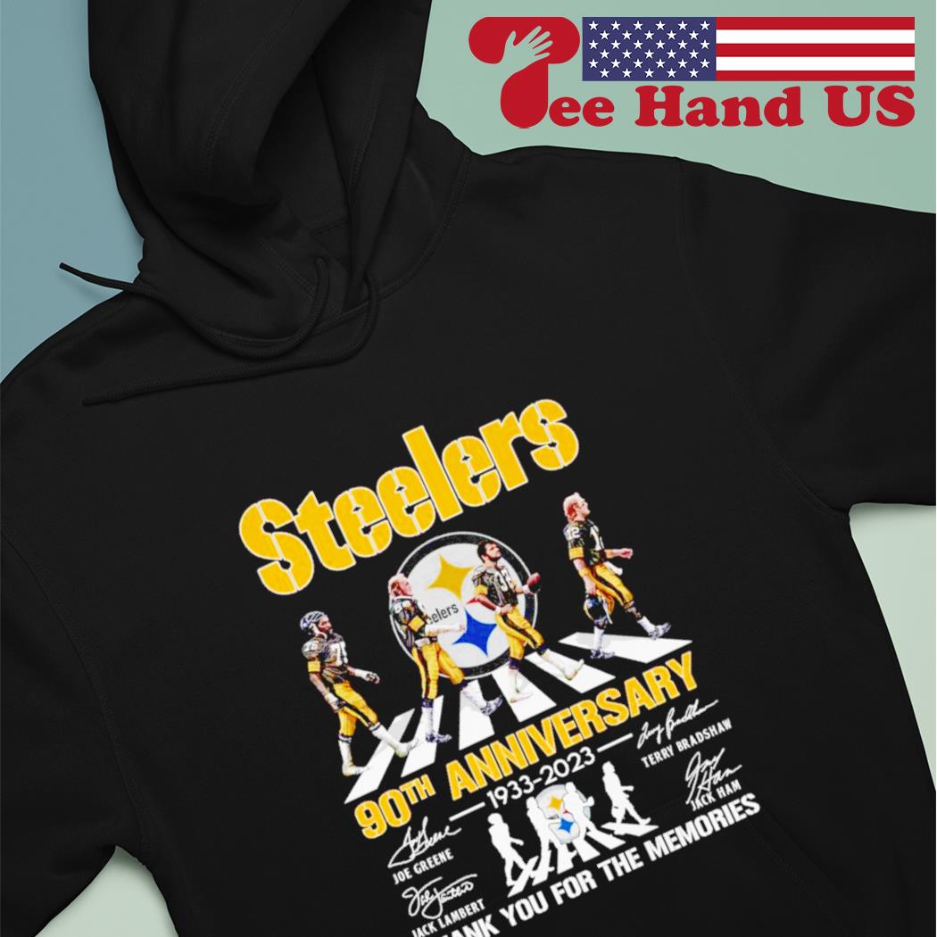 Design 90th Anniversary 1933-2023 Pittsburgh Steelers Here We Go