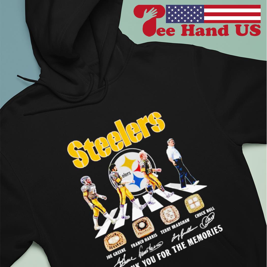 The Pittsburgh Steelers Greene Harris And Bradshaw Signatures Logo 2023 T- shirt,Sweater, Hoodie, And Long Sleeved, Ladies, Tank Top