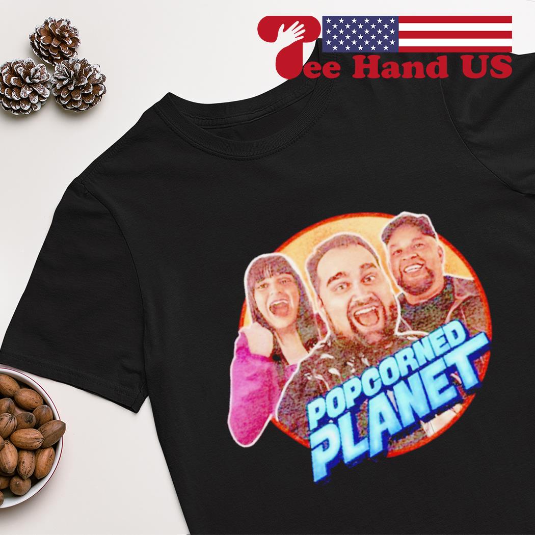 Popcorned Planet action shirt