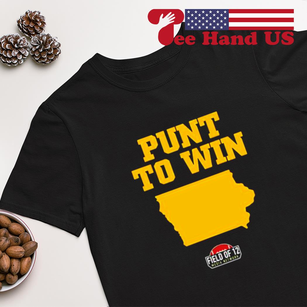 Punt to win flag field of 12 media network shirt