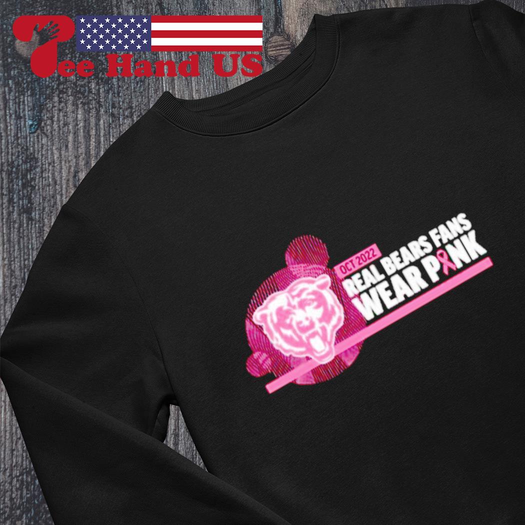 Real chicago bears fans wear pink logo cancer awareness shirt - Trend T  Shirt Store Online