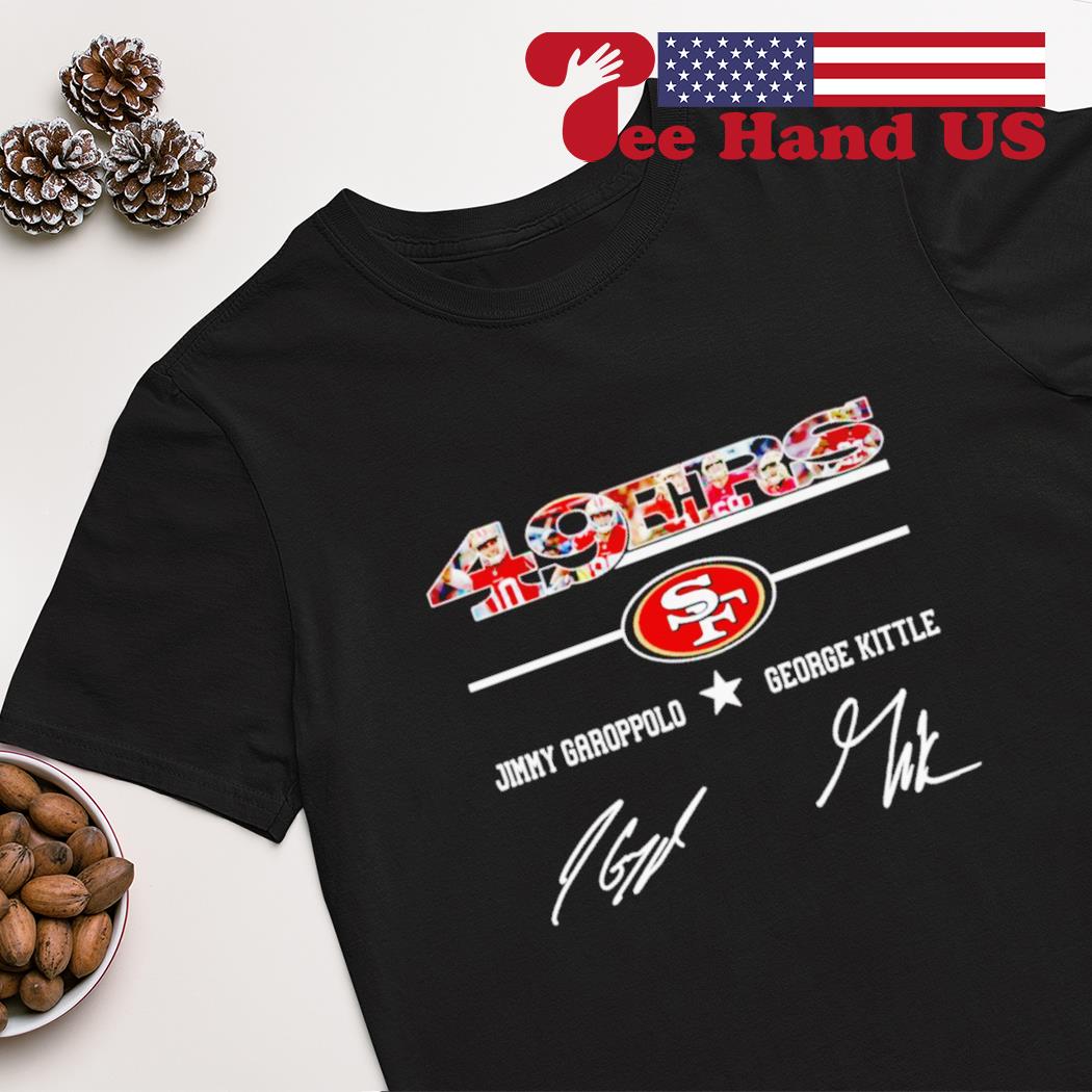 Official jimmy garoppolo and george kittle signatures shirt