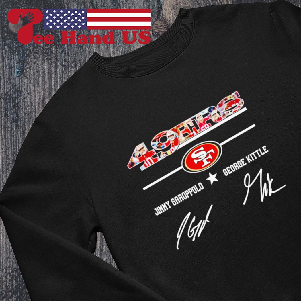 San Francisco 49ers T-shirt Jimmy Garoppolo And George Kittle Signatures