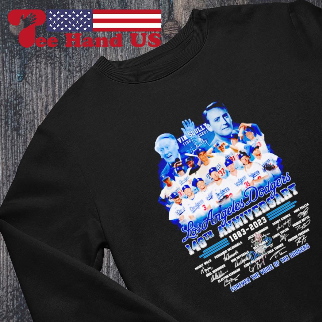 LA Dodgers Vin Scully Forever The Voice Of Dodgers 1927-2022 Signatures T- Shirt, hoodie, sweater, long sleeve and tank top