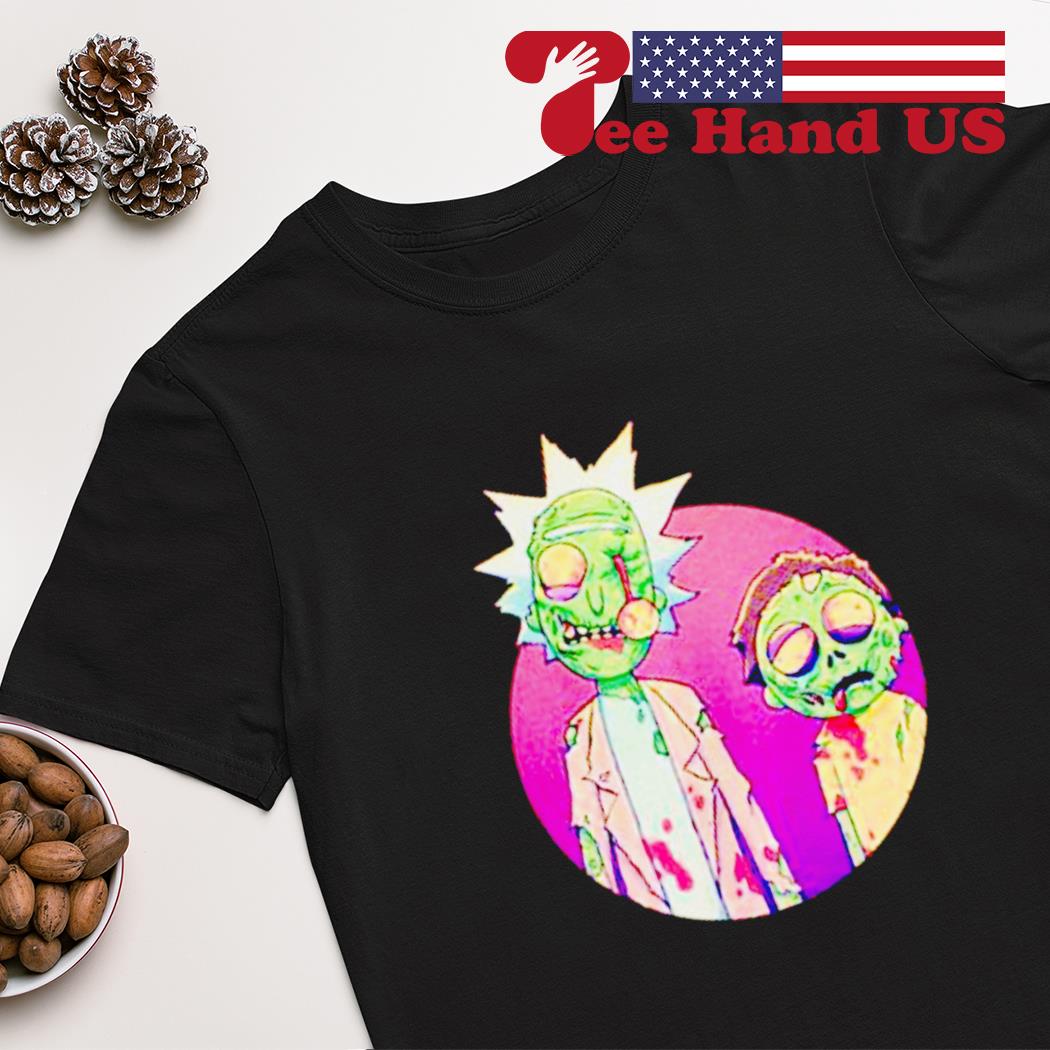 Zombie Rick and Morty Halloween shirt