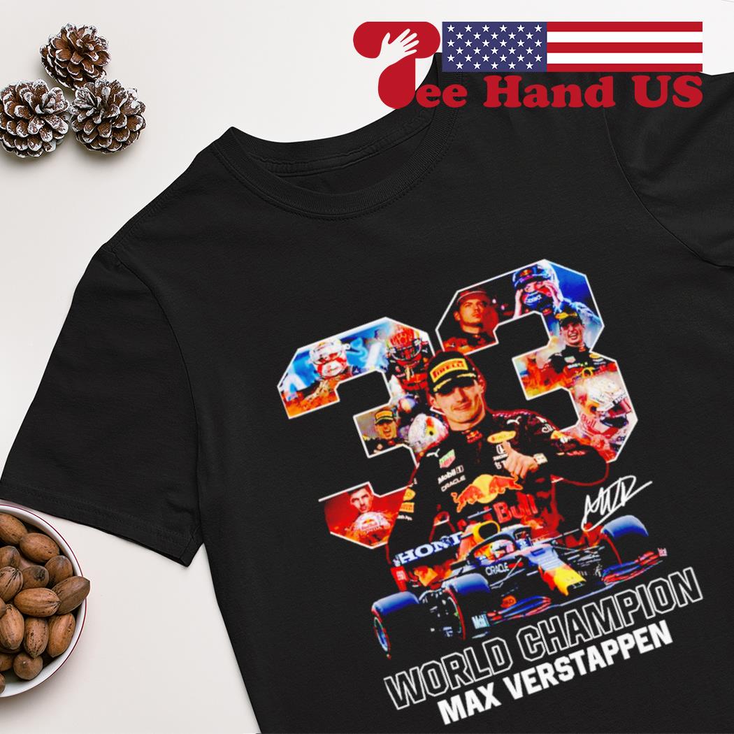 #33 Max Verstappen world champion signature shirt