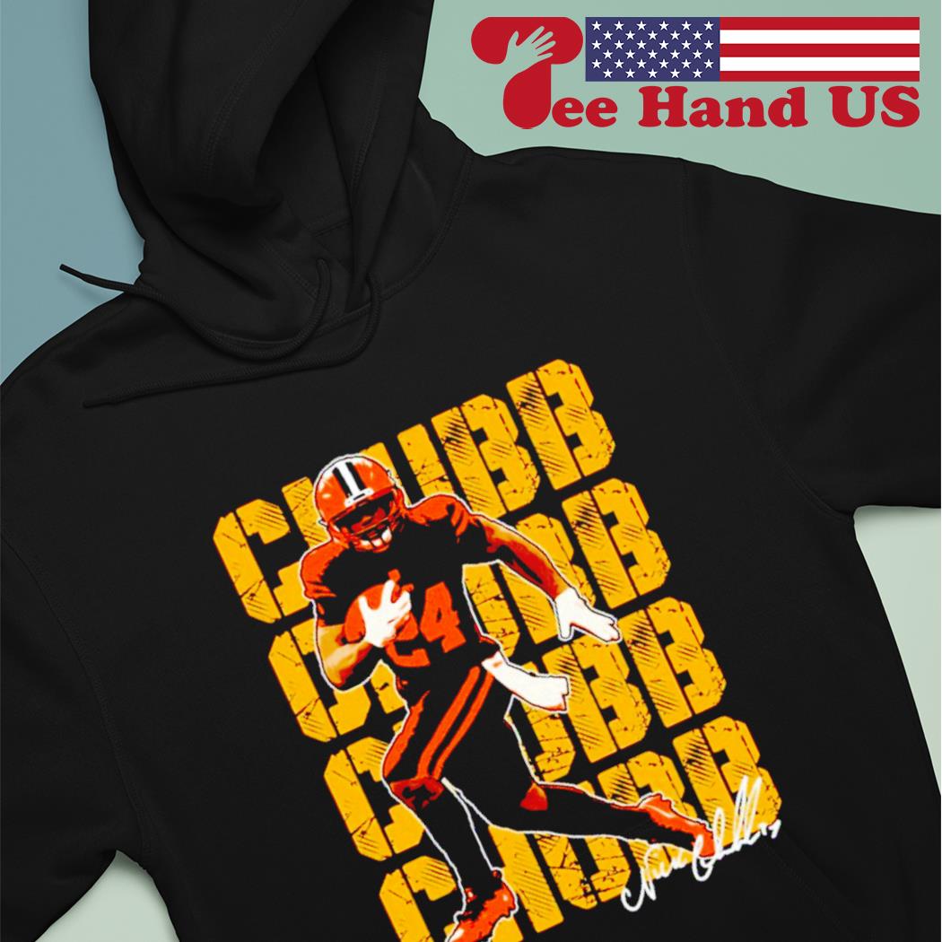 Nick Chubb Signature Football Cleveland Chubb Em Down T-Shirt, hoodie,  sweater, long sleeve and tank top