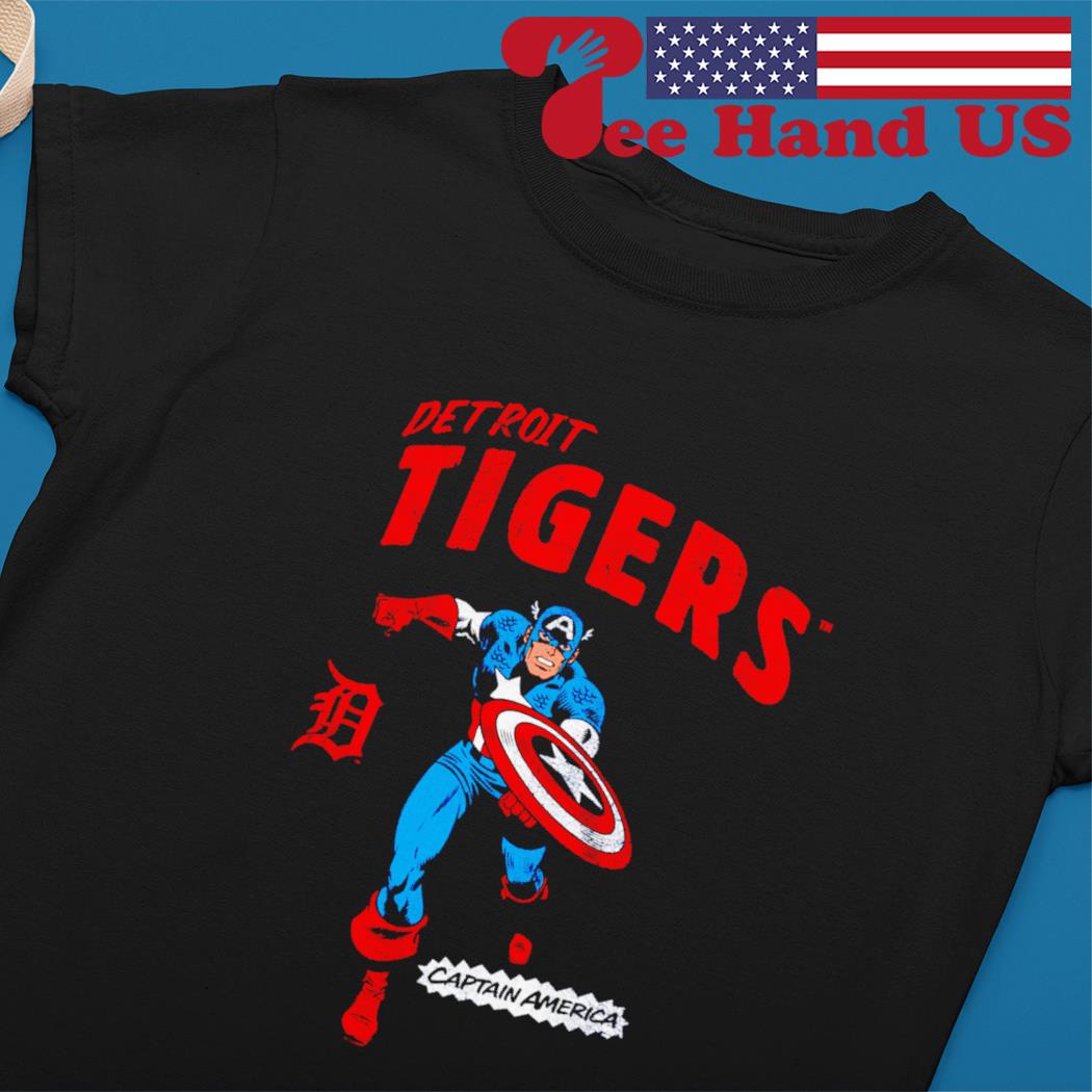 Marvel Captain America Detroit Tigers Shirt