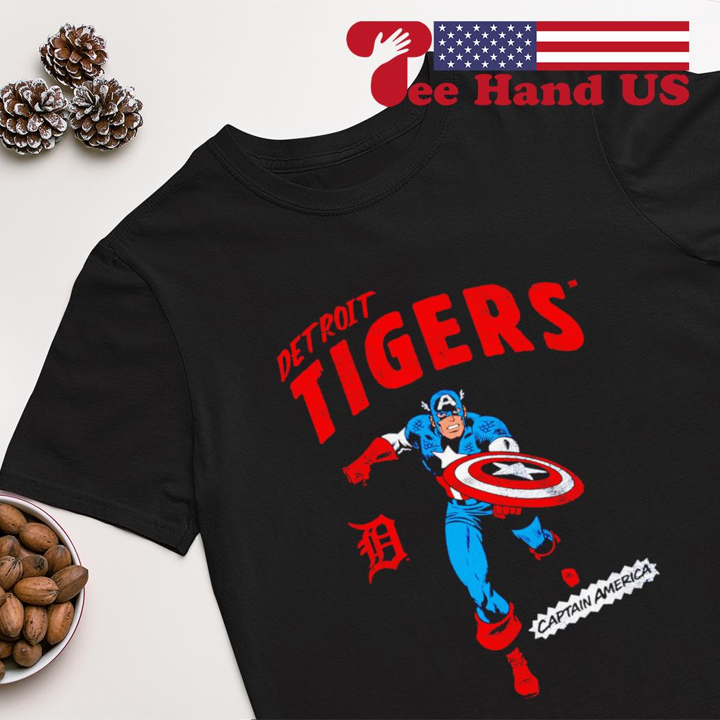Marvel Captain America Detroit Tigers Shirt