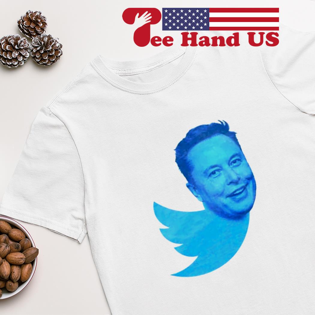 Elon Musk Twitter blue bird shirt