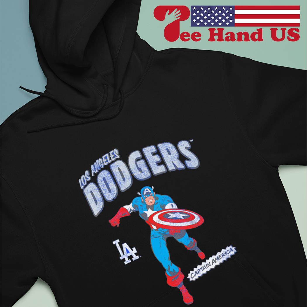 Los Angeles Dodgers Youth Team Captain America Marvel T-Shirt, hoodie,  sweater, long sleeve and tank top