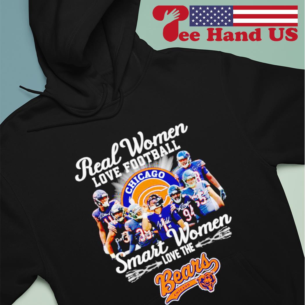 Real women love football smart women love the Chicago Bears heart