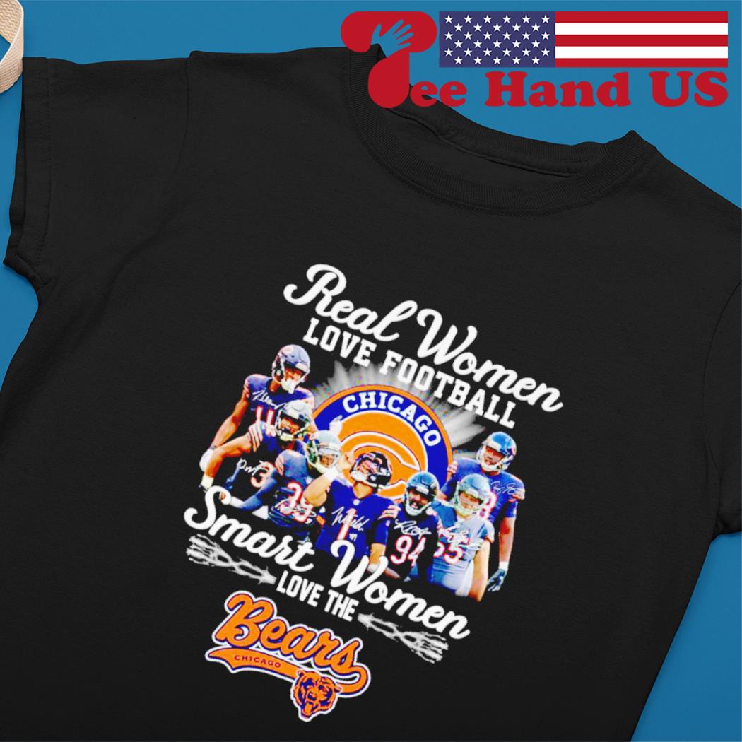 Buy Real Women Love Football smart Women Love The Bears Shirt For Free  Shipping CUSTOM XMAS PRODUCT COMPANY